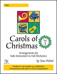 Carols of Christmas #1 Viola Book, Flexible Ensemble, opt. Solo cover